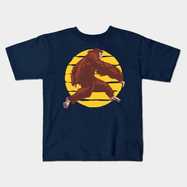 Sassquatch - Badass With An Attitude To Match - Big foot Kids T-Shirt by Crazy Collective